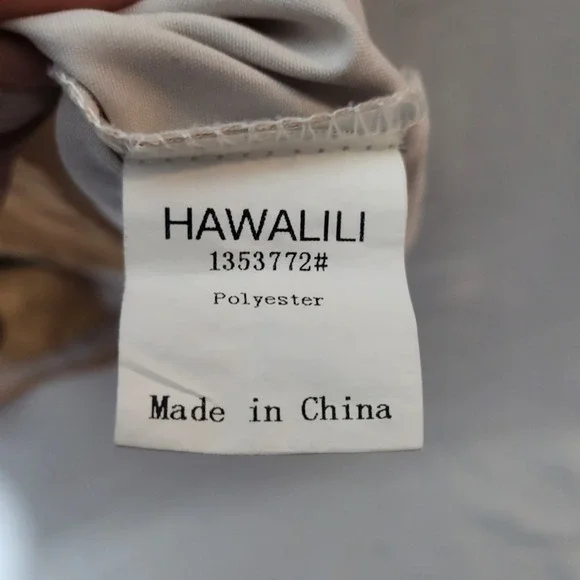 Hawalili Mens 2XL Tan Tattoo Print Hula Girl Short Sleeve Button Up Shirt - Picture 5 of 9